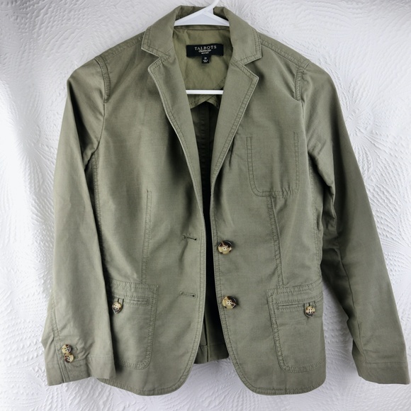 Talbots Double Button Lightweight Blazer - Picture 2 of 10